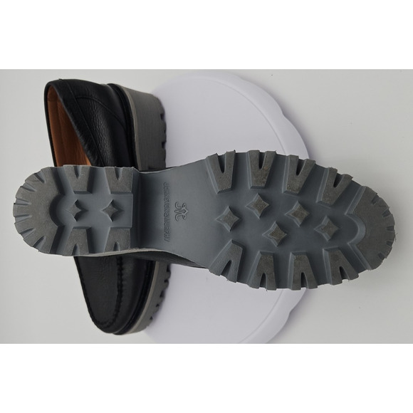 Johnston & Murphy Emmalyn Bit Loafer Black Leather Lug Sole Comfort Womes Sz 8.5 - Picture 13 of 16